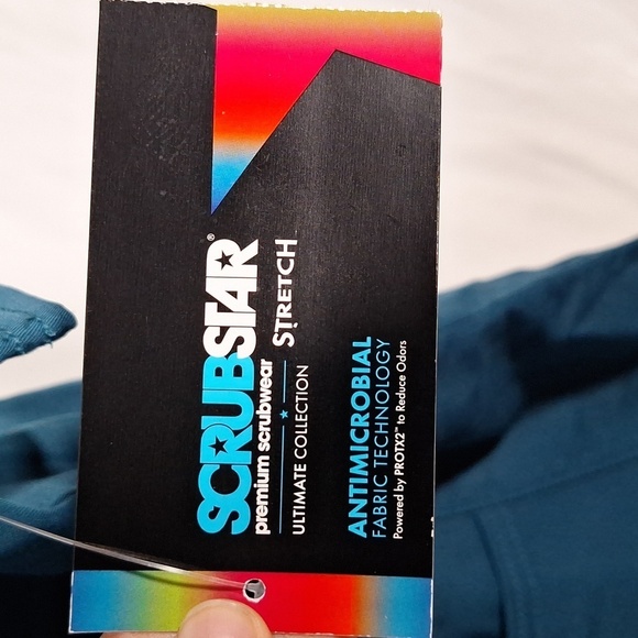 ⭐️Scrubstar Women's Soft Stretch V-Neck Scrub Top, Size 2XLarge, New With Tag - Picture 5 of 8